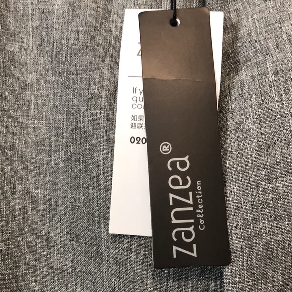 NEW Zanzea pants Women's XXXL gray tweed lightweight polyester trousers NWT - Picture 6 of 13